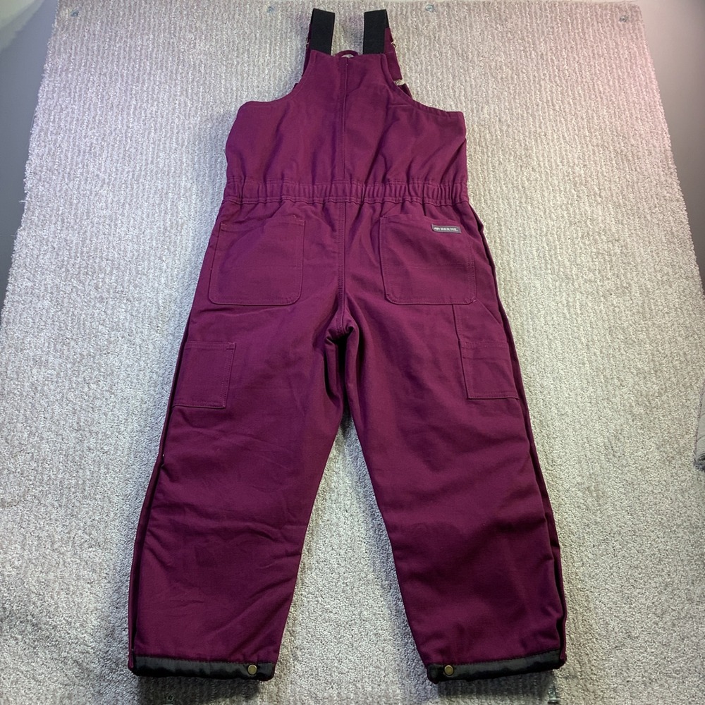 Berne Youth Insulated Bib Overalls Plum Purple Size S 7-8 NWT
